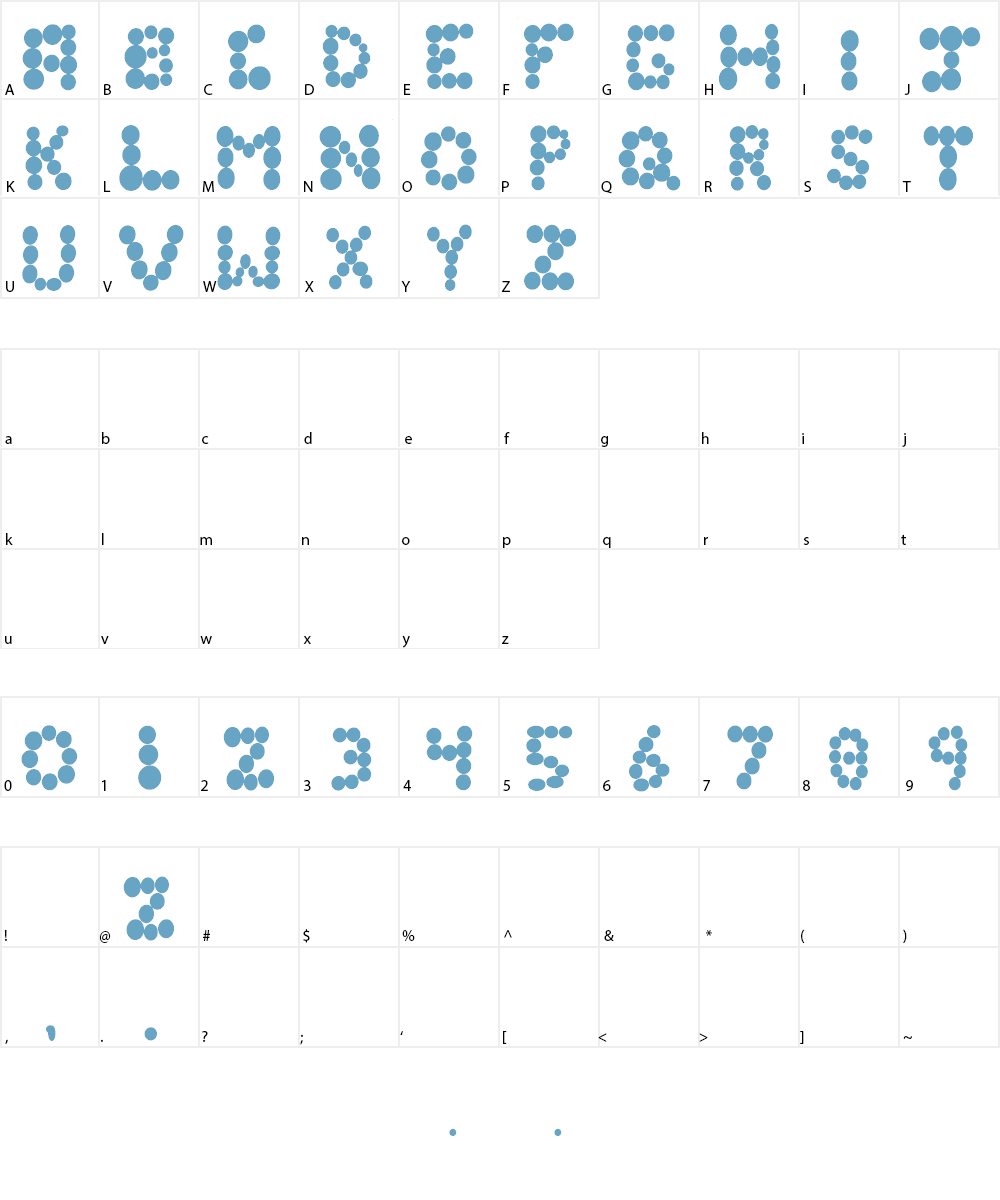 AEZ zipedity Font Character